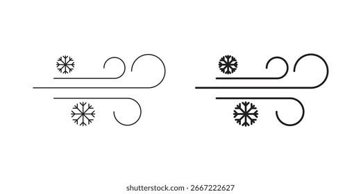 Schneeblasensymbol. doodle-Grafikvektoren