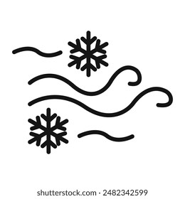 Snow Blowing Icon Pack Winter Weather Illustrations for Outdoor Maintenance