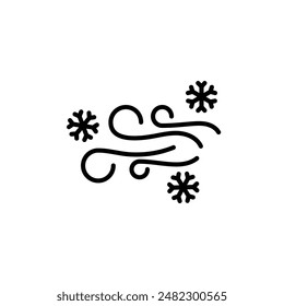 Snow Blowing Icon Set Winter Maintenance Illustrations for Climate and Outdoor Projects