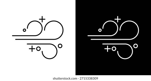 Snow blowing icons vector template, EPS 10 for design