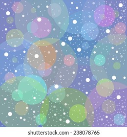 Snow blue background vector graphic illustration design art