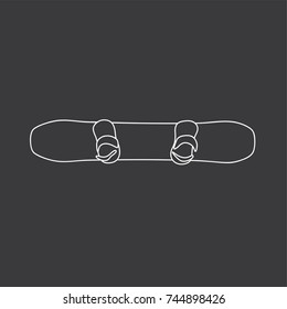 Snow board icon, vector illustration design. Winter collection.