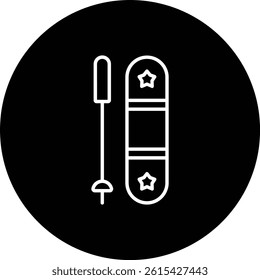 Snow Board vector icon. Can be used for printing, mobile and web applications.