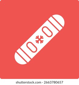 Snow Board vector icon. Can be used for printing, mobile and web applications.