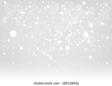 Snow Bokeh Background. Vector EPS10.