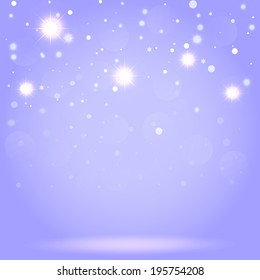 Snow bokeh background. Vector EPS10.