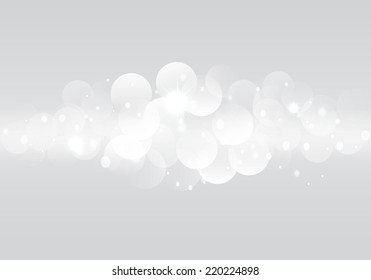 Snow bokeh background. Vector EPS10.