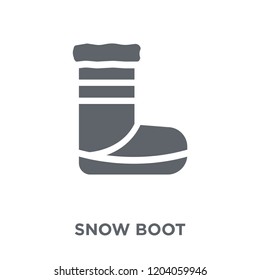 Snow Boot icon. Snow Boot design concept from Winter collection. Simple element vector illustration on white background.