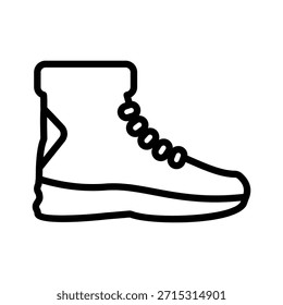 Snow boots icon, Line Vector graphics