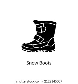 snow boots icon in vector. logotype