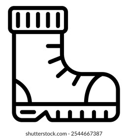 Snow Boots winter vector icon illustration