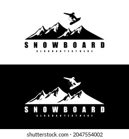 SCHNEE-BORD-LOGO-DESIGN-VEKTOR