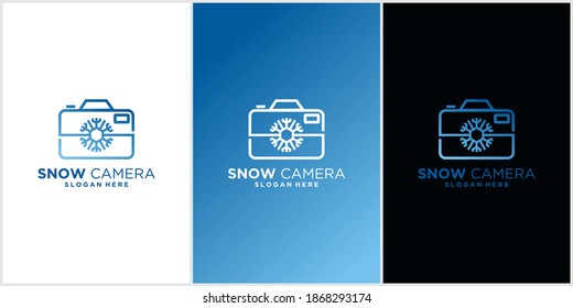 Snow Camera Landscape Photography Logo Design Inspiration