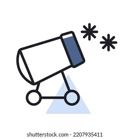 Schneekanonvektorsymbol einzeln. Winterzeichen. Graph Symbol für Reise- und Tourismus Website und Apps Design, Logo, App, UI