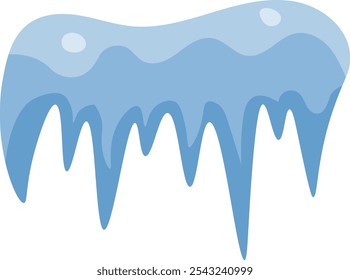 Schneekappenelement einzeln auf weißem Hintergrund. Vektorgrafik in einfacher Dekoration.