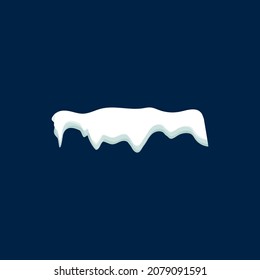 Schneekopfsymbol auf blauem Hintergrund. Vektorgrafik