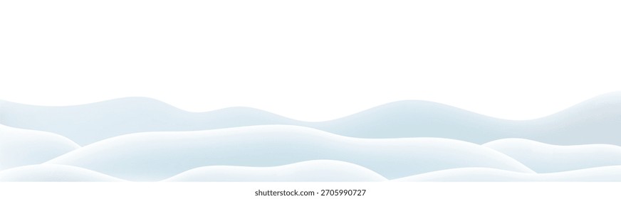 Gorras De Nieve Bola De Nieve Y Derivas Con Malla De Gradiente, Ilustración vectorial