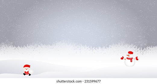 Snow Christmas background