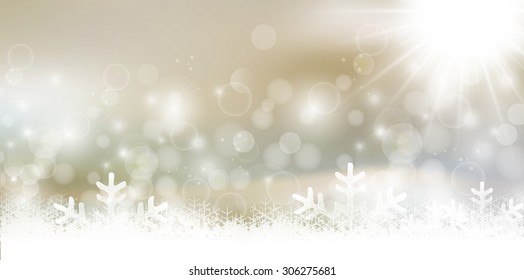 Fundo de Natal de neve