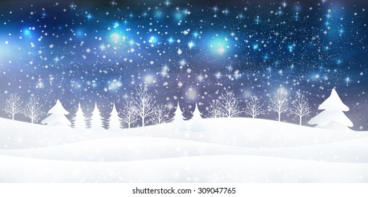 Snow Christmas background