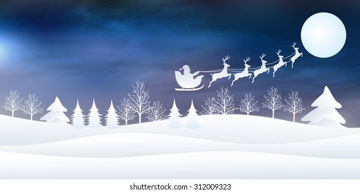 Snow Christmas background