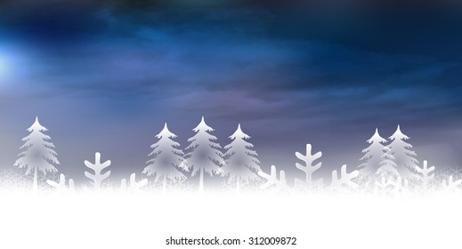 Snow Christmas background