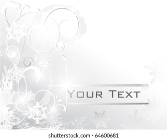 Snow christmas card