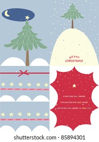 Snow Christmas cards