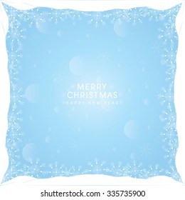 snow with Christmas Elements.Vector Background.