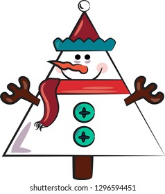 
snow christmas tree design