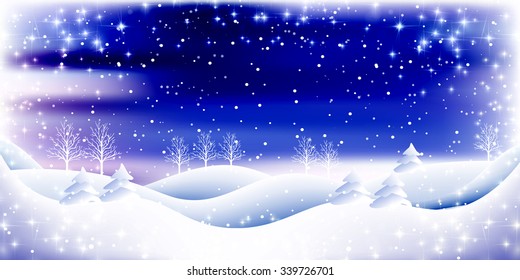 Snow Christmas winter background