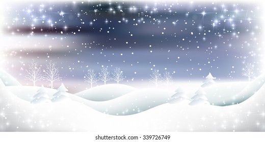 Snow Christmas winter background