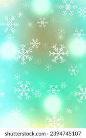 snow Christmas winter light background