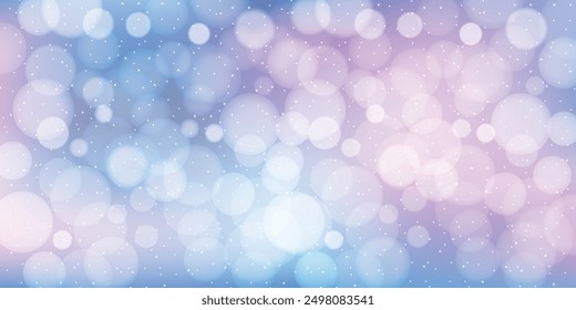 snow Christmas winter light background