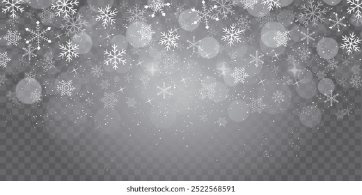 Navidades de nieve de fondo de luz de invierno
