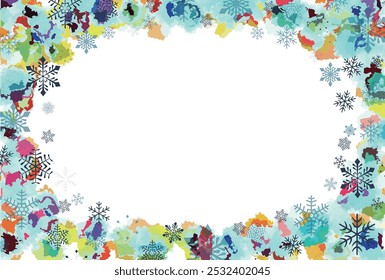 Navidades de nieve de fondo de luz de invierno