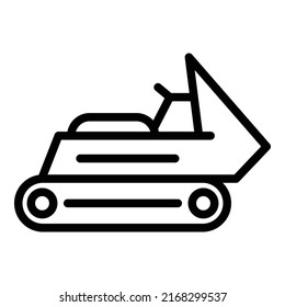 Snow clean truck icon outline vector. Winter snow. Antarctic glacier