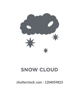 Snow Cloud icon. Snow Cloud design concept from Weather collection. Simple element vector illustration on white background.