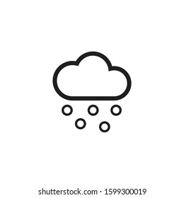 snow and cloud icon design. vector illustration