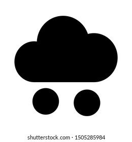 snow cloud icon - From forecast, Climate and Meteorology icons, widget icons