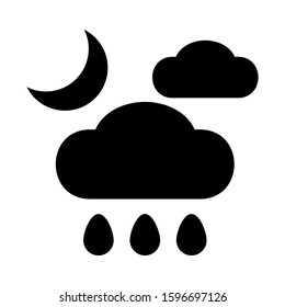 snow cloud icon isolated sign symbol vector illustration - high quality black style vector icons
