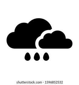 snow cloud icon isolated sign symbol vector illustration - high quality black style vector icons
