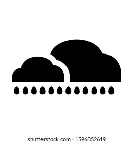 snow cloud icon isolated sign symbol vector illustration - high quality black style vector icons
