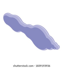 Snow cloud icon. Isometric of snow cloud vector icon for web design isolated on white background