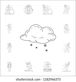 snow cloud icon. Winter icons universal set for web and mobile