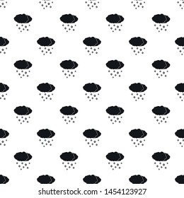 Snow cloud pattern seamless vector repeat geometric for any web design