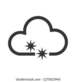 snow cloud - vector