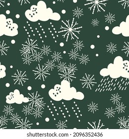 Snow clouds can be used for baby t-shirt print, fashion print design, kids wear, baby shower, celebration, greeting and invitation.