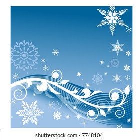 fondo de bobina de nieve con líneas