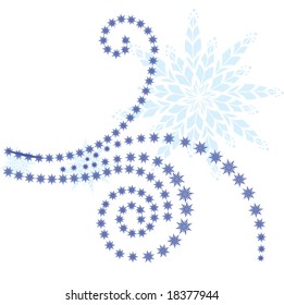 snow coil motif